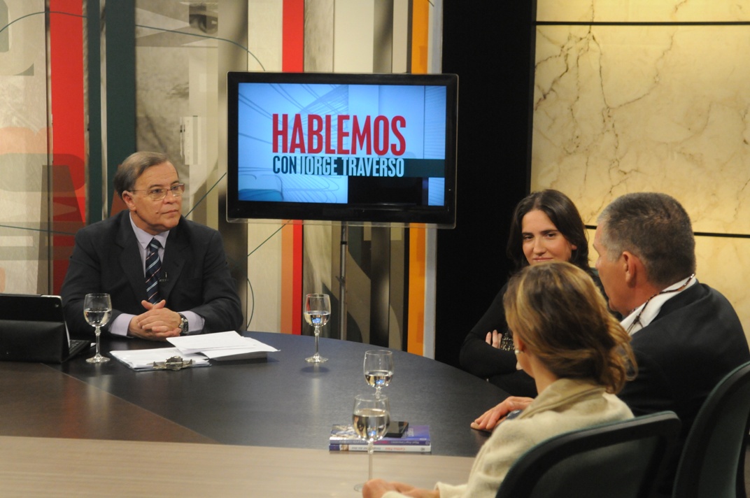 Jorge Traverso driving his classic program Let's Talk